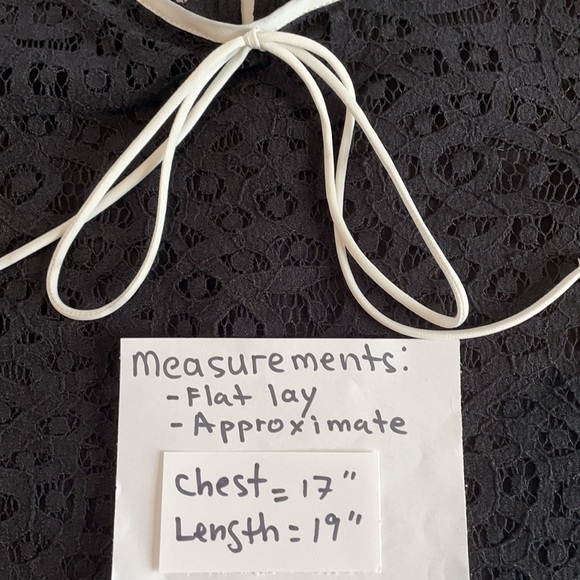 ZARA black lace top, size Medium - Picture 5 of 5